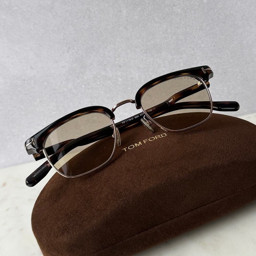 NEW Tom Ford FT1119-D Wayfarer Brown Sunglasses $550